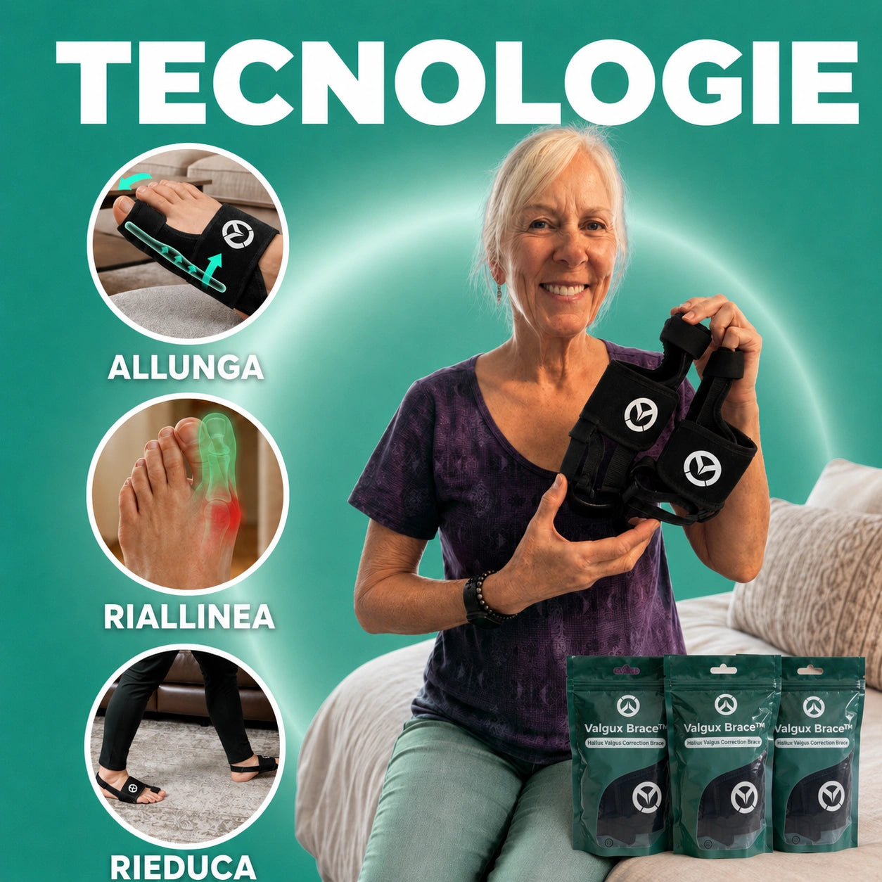 Valgux™ Tutore | Correttore dell’alluce valgo (Hallux Valgus)